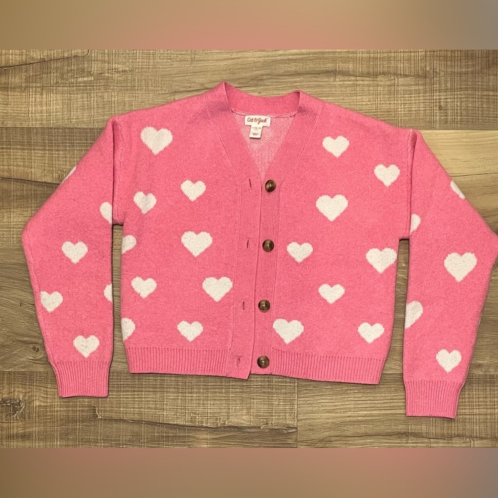 Cat & Jack Heart Sweater